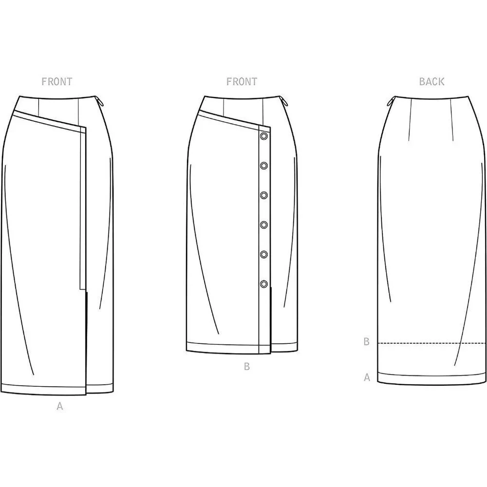 New Look Sewing Pattern 6690 Skirt Misses Size 4-16